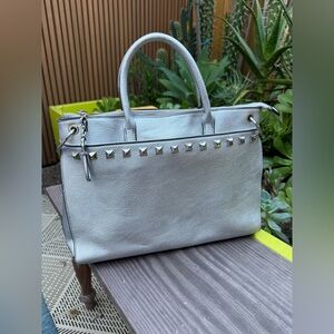 Carlos by Carlos Santana Silver Studded Tote